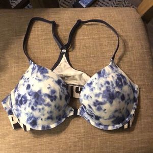 Victoria Secret Blue tie-dye push-up bra 36C